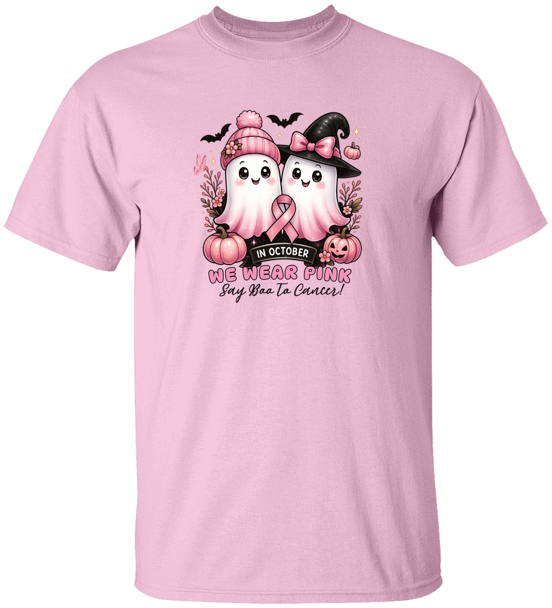 Say Boo to Cancer! We Wear Pink for Awareness! - Unisex Heavy Blend T-Shirt & Hoodie