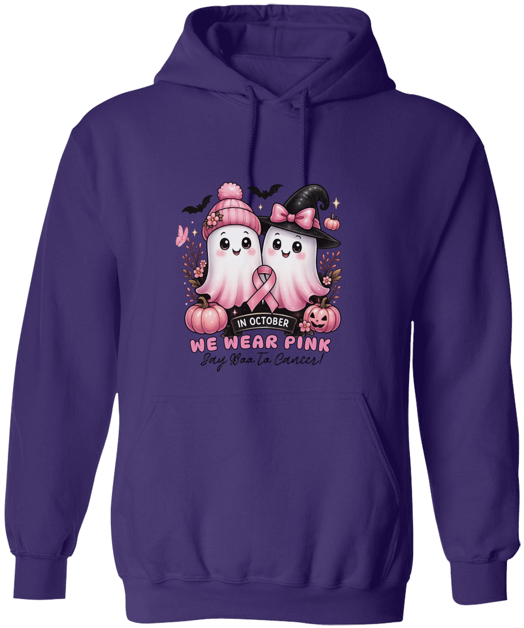 Say Boo to Cancer! We Wear Pink for Awareness! - Unisex Heavy Blend T-Shirt & Hoodie