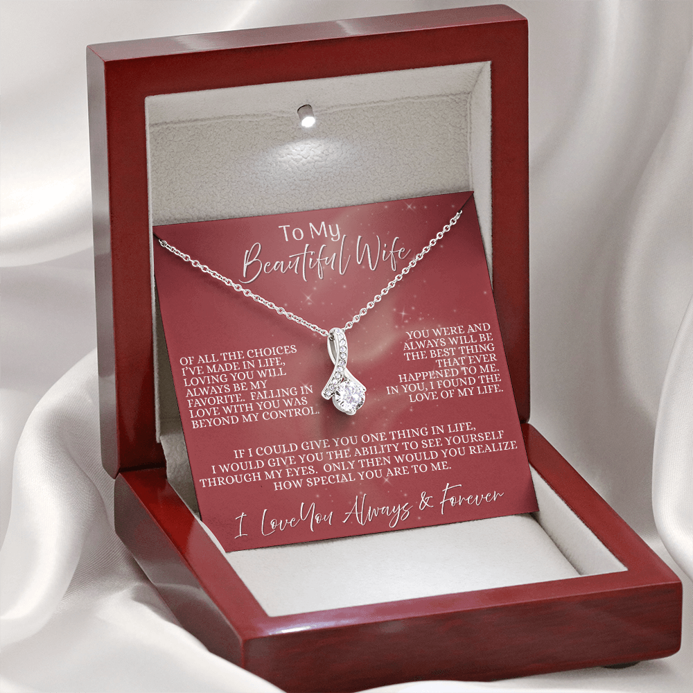 Beautiful Wife — Blush of Destiny | Alluring Beauty Necklace (Gift for Wife)