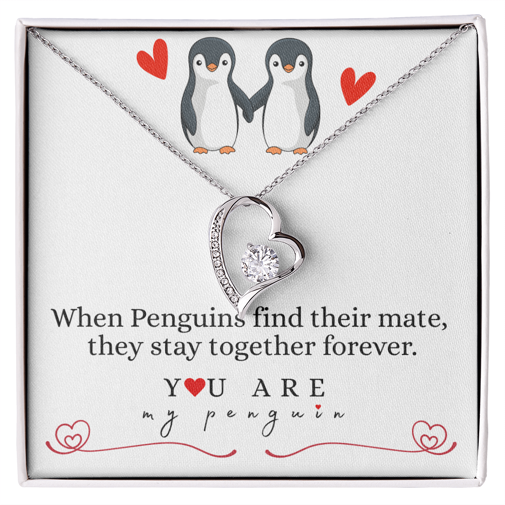 Waddle I Do Without You?” — Penguin Forever Love Necklace White card