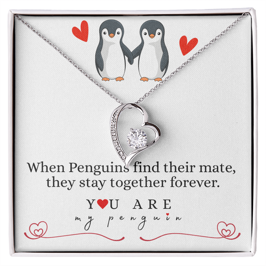 Waddle I Do Without You?” — Penguin Forever Love Necklace White card