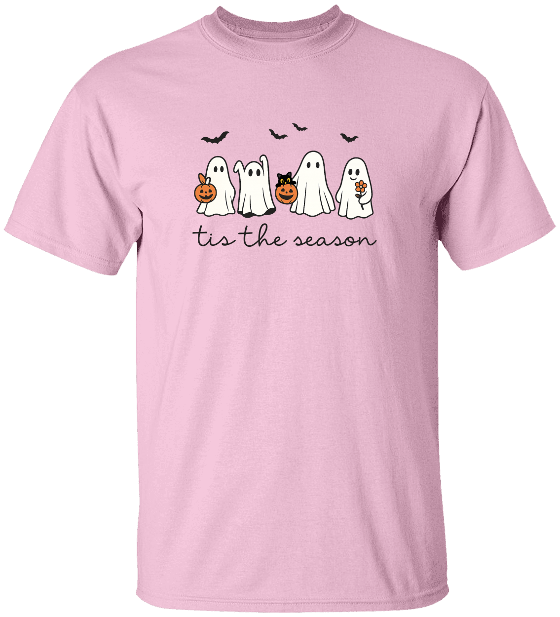 Tis The Season Ghosts with Cat Tshirt