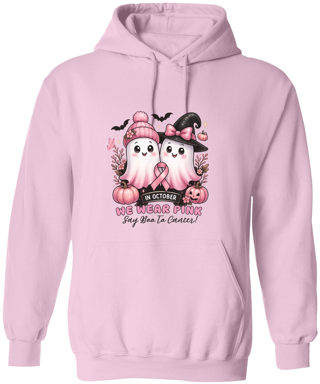 Say Boo to Cancer! We Wear Pink for Awareness! - Unisex Heavy Blend T-Shirt & Hoodie