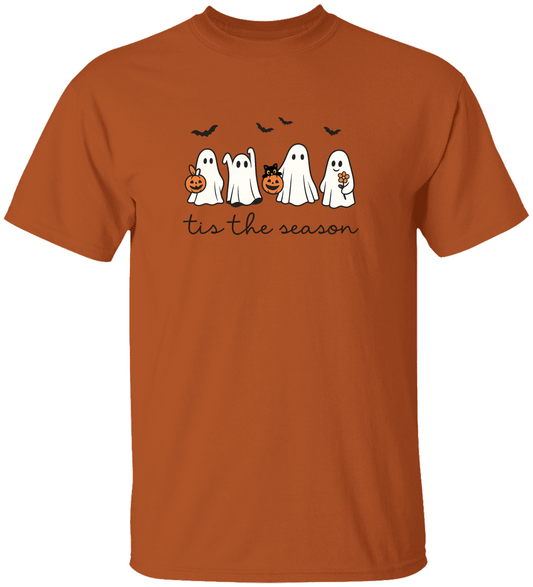 Tis The Season Ghosts with Cat Tshirt