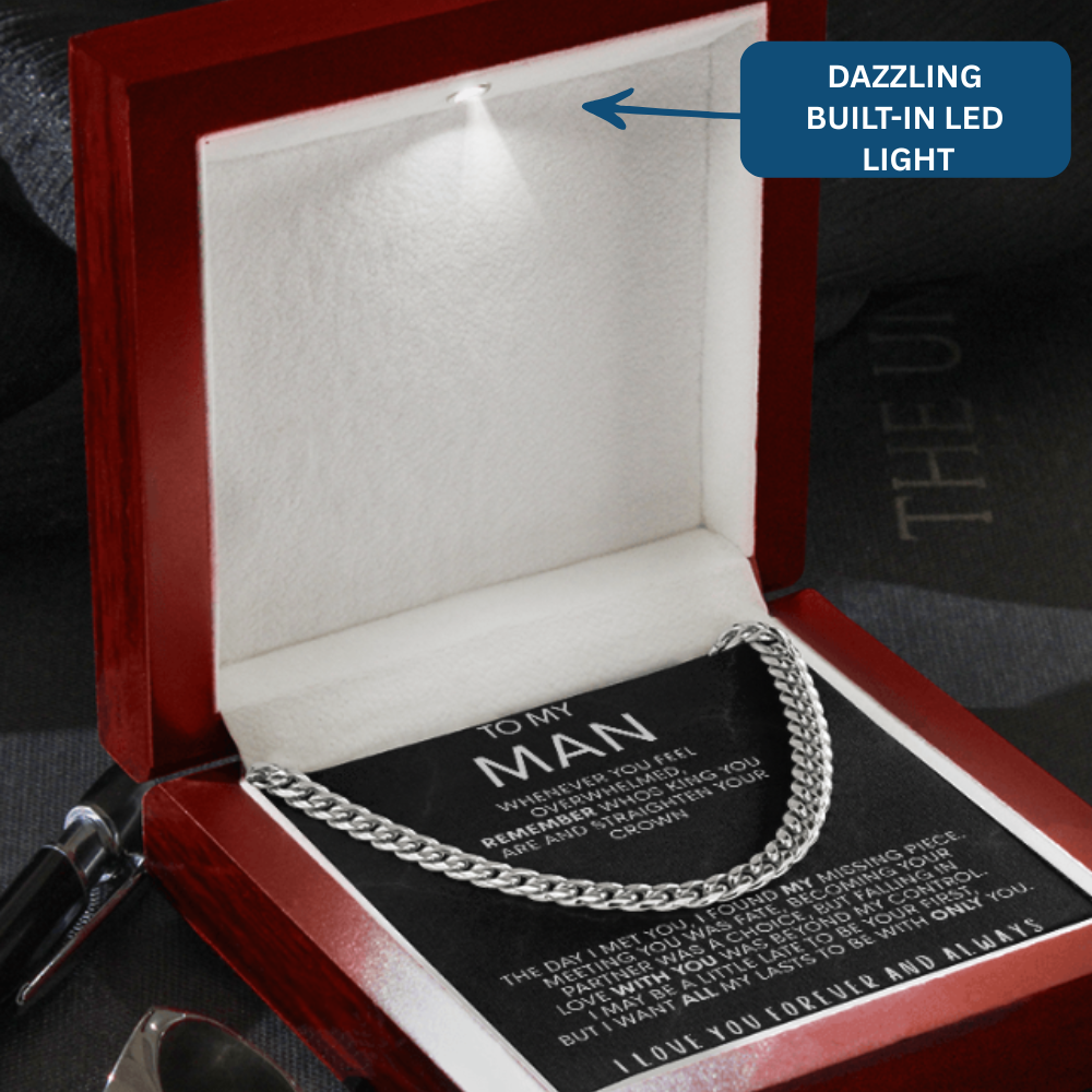 To My Man | Remember - Forever And Always | Cuban Necklace