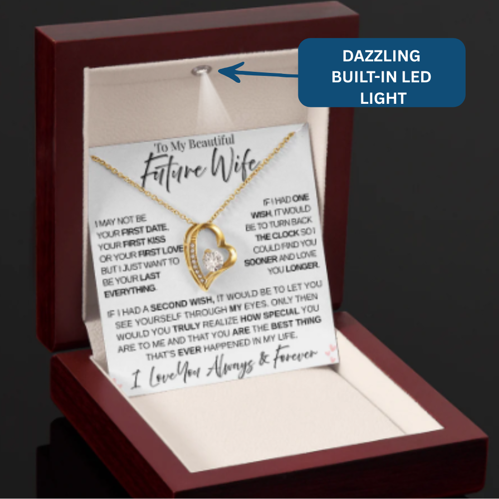 For My Wife-to-Be | My Greatest Blessing | Forever Love Necklace - White Card