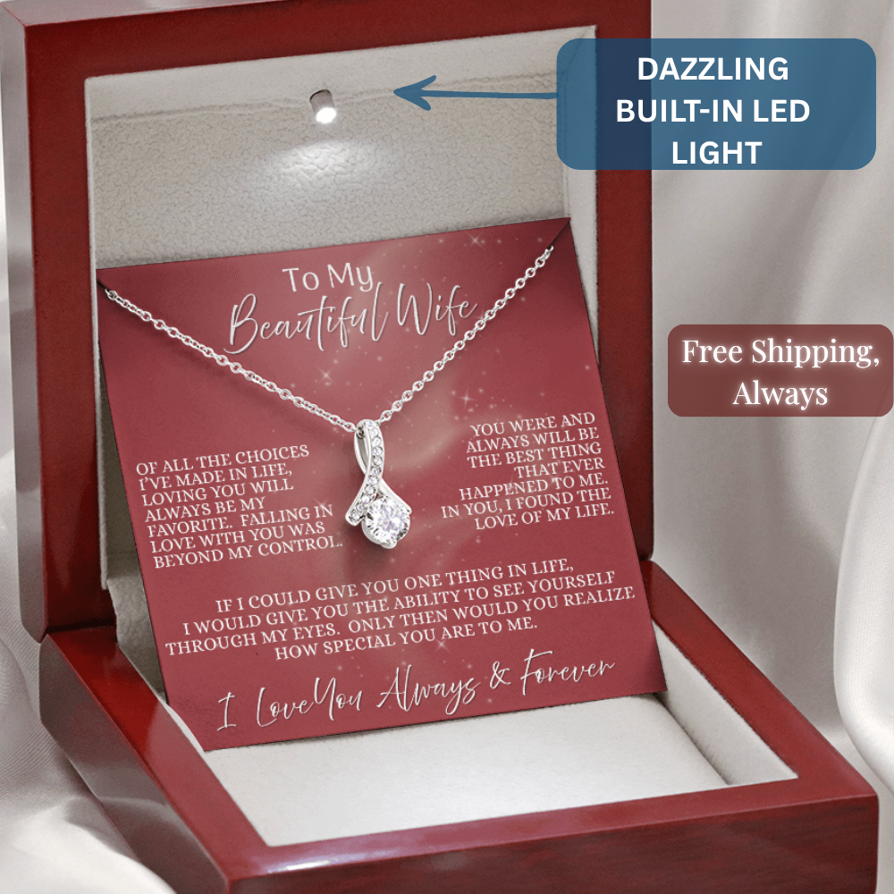 Beautiful Wife —  Blush of Destiny | Alluring Beauty Necklace (Gift for Wife)