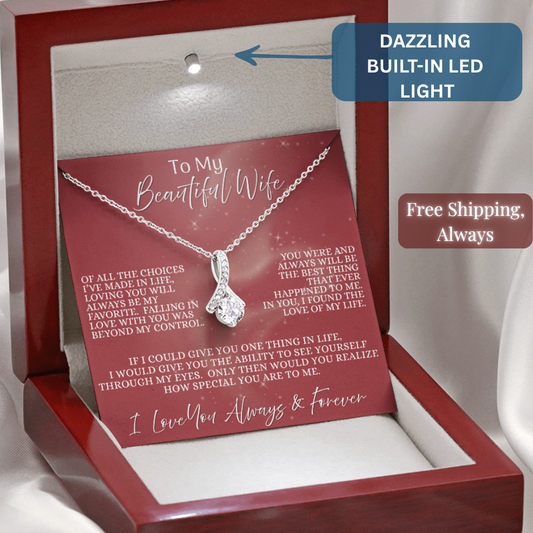Beautiful Wife —  Blush of Destiny | Alluring Beauty Necklace (Gift for Wife)