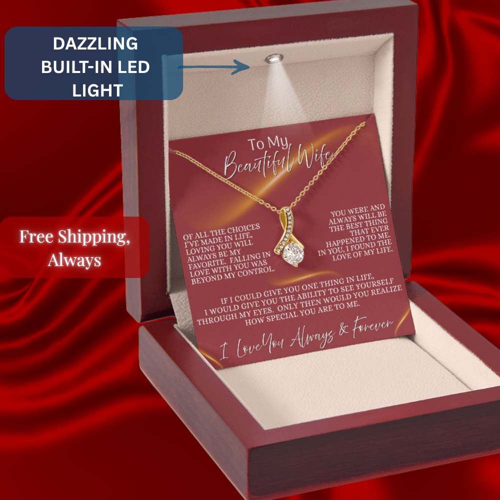 Beautiful Wife —  Eternal Flame | Alluring Beauty Necklace (Gift for Wife)