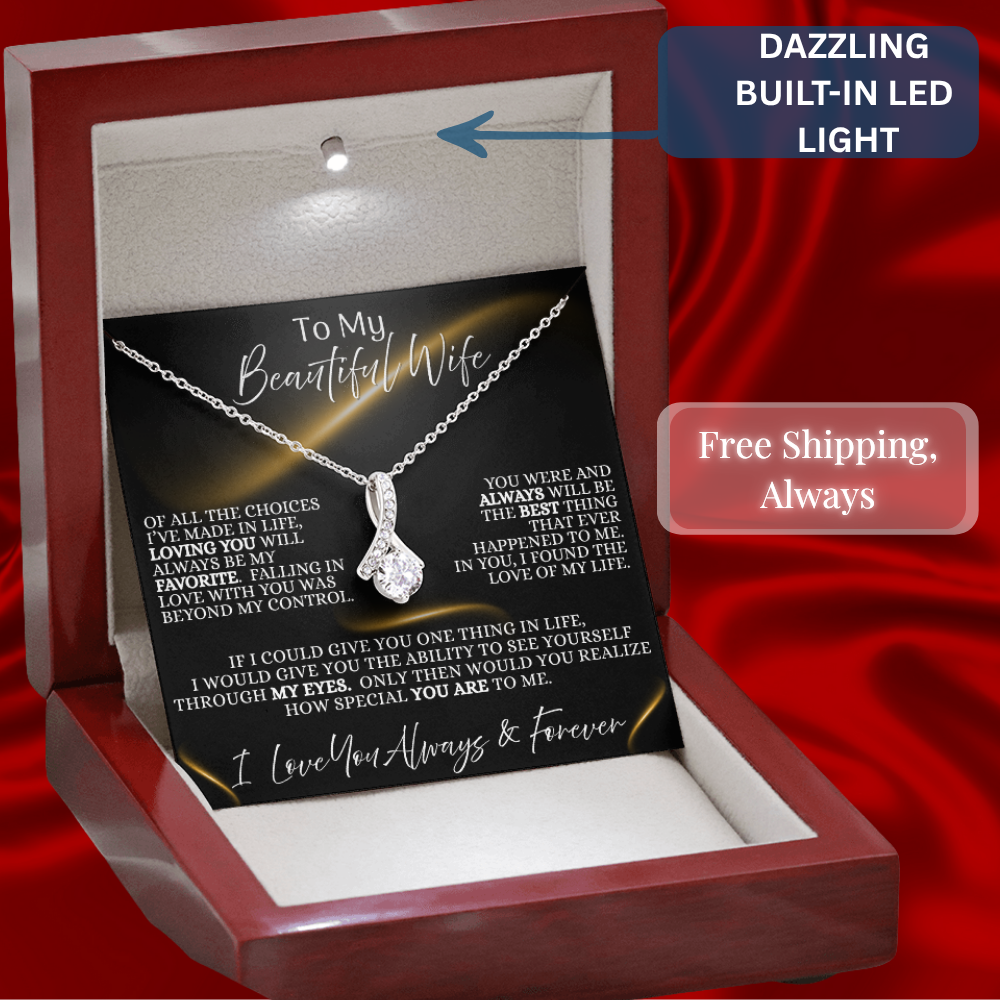 Beautiful Wife —  Midnight Devotion  | Alluring Beauty Necklace (Gift for Wife)