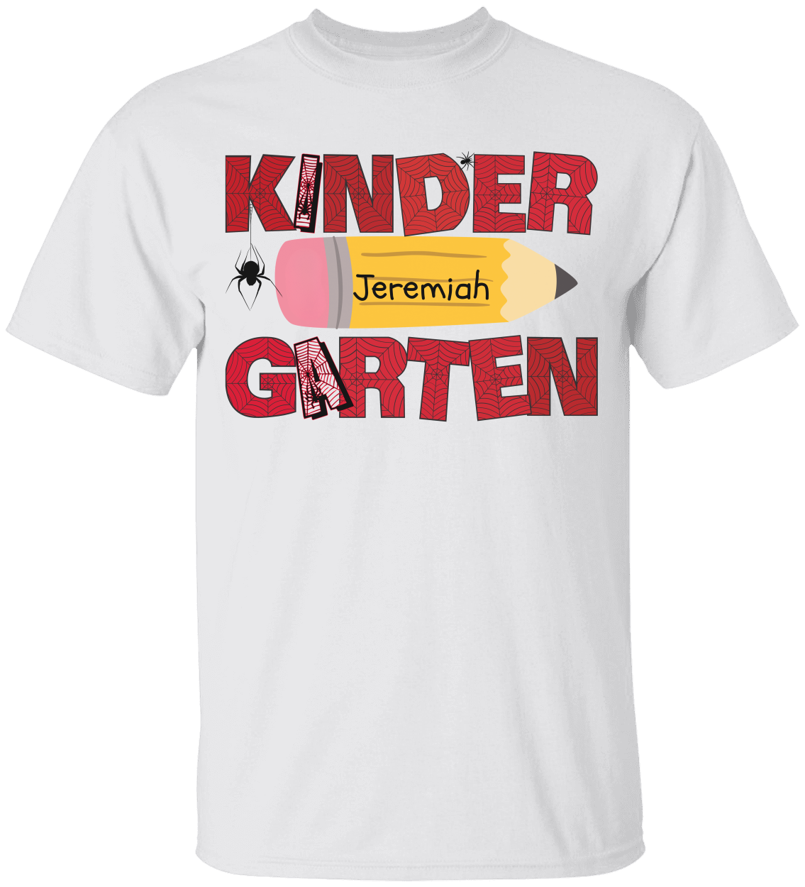 Personalized Kindergarten Tshirt |Spiderman Design- | T-Shirt
