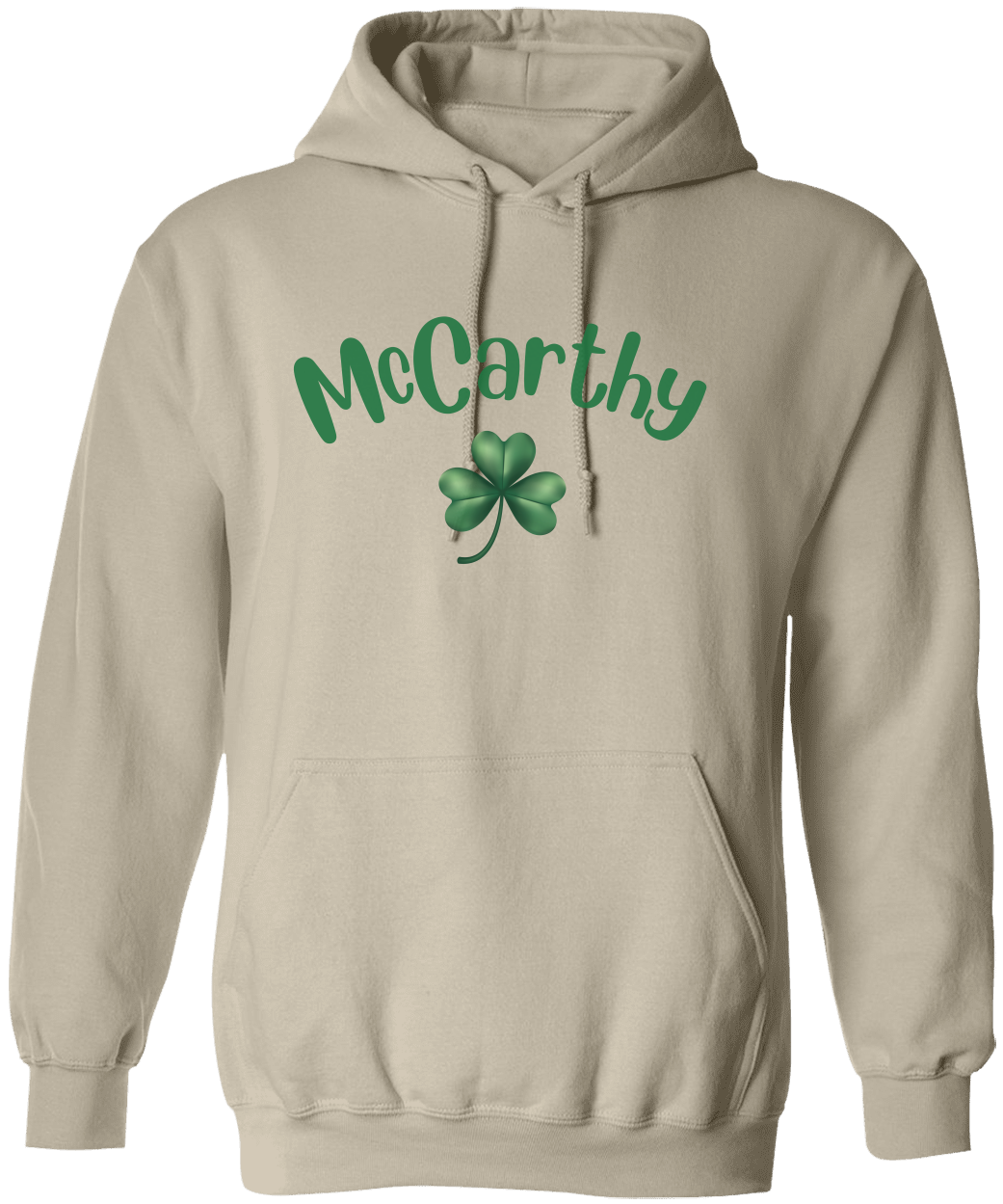 Personalized Name with Shamrock - Unisex Heavy Hooded Sweatshirt