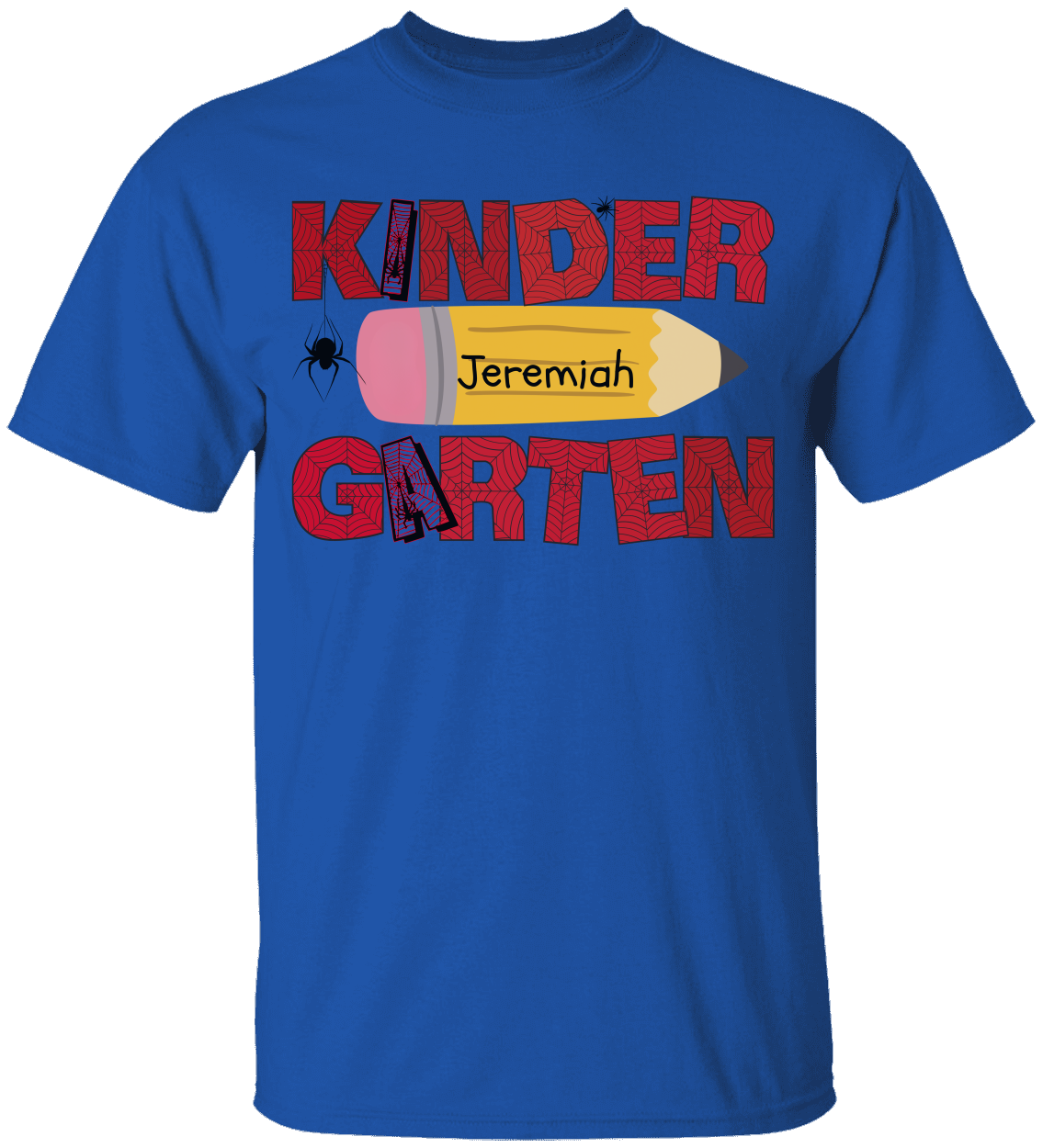 Personalized Kindergarten Tshirt |Spiderman Design- | T-Shirt