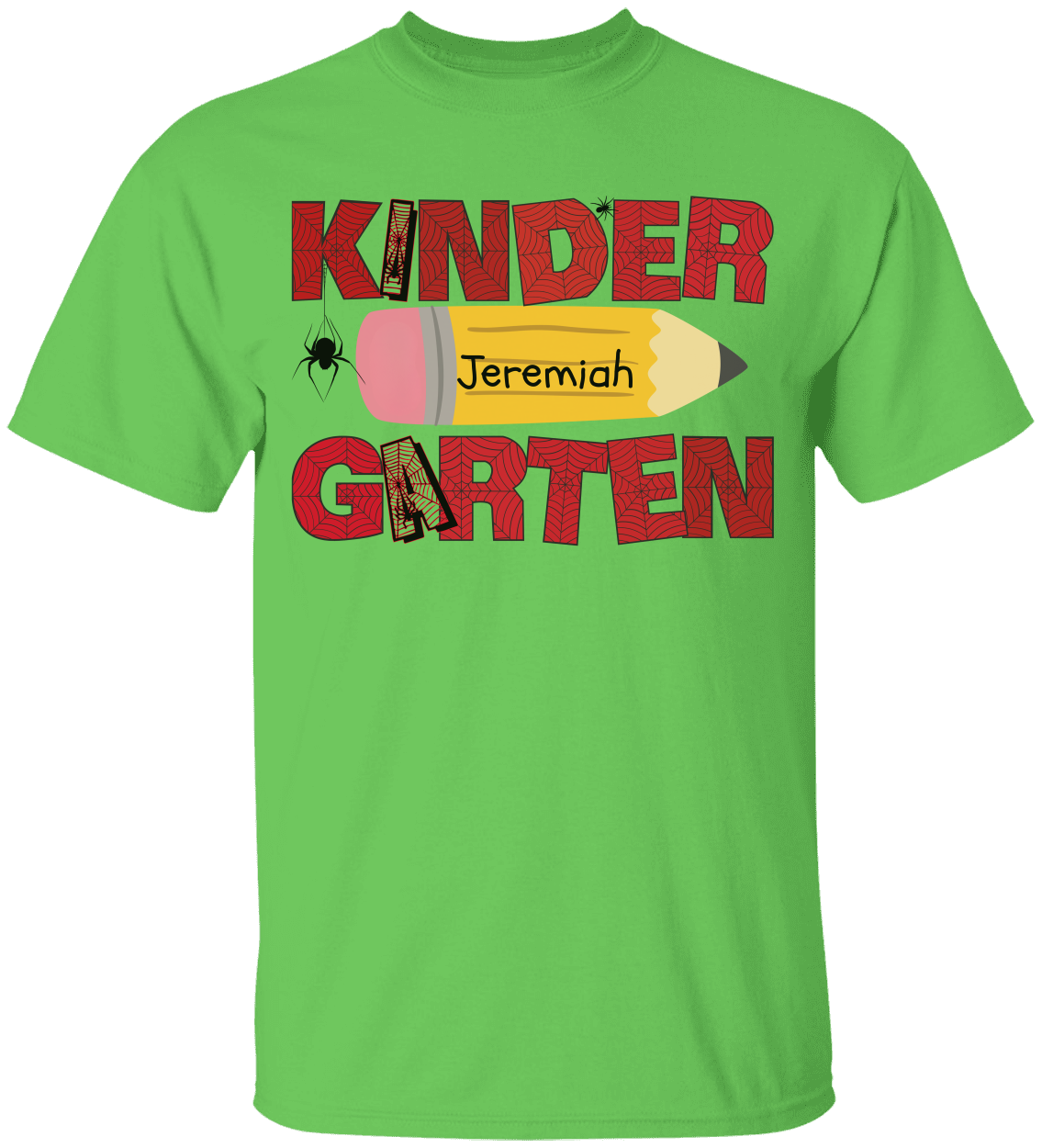 Personalized Kindergarten Tshirt |Spiderman Design- | T-Shirt