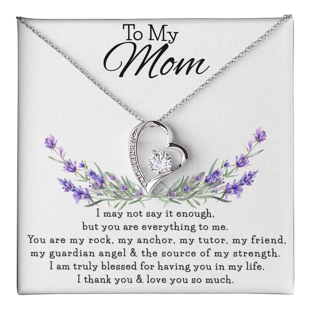 To My Mom | Forever Love Necklace with Heartfelt Message