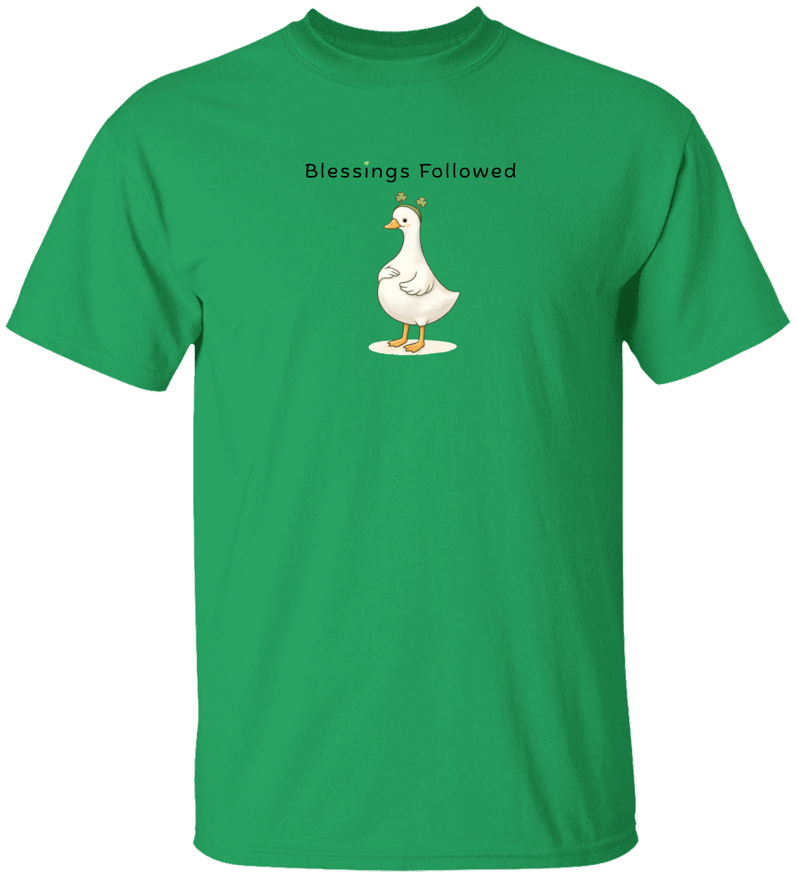 Shenanigans Started/Blessings Followed - St Patrick's Day Pregnancy Announcement Shirt - Funny Goose Tee for Expecting Parents-Unisex