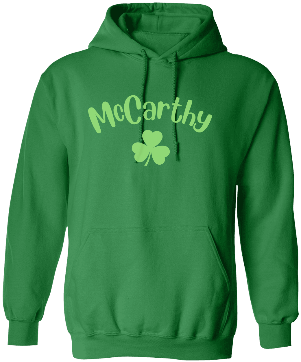 Personalized Name with Shamrock - Unisex Heavy Hooded Sweatshirt