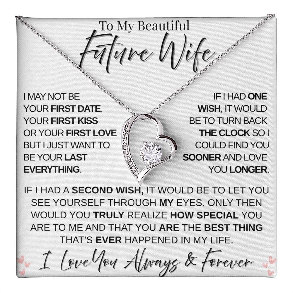 For My Wife-to-Be | My Greatest Blessing | Forever Love Necklace - White Card