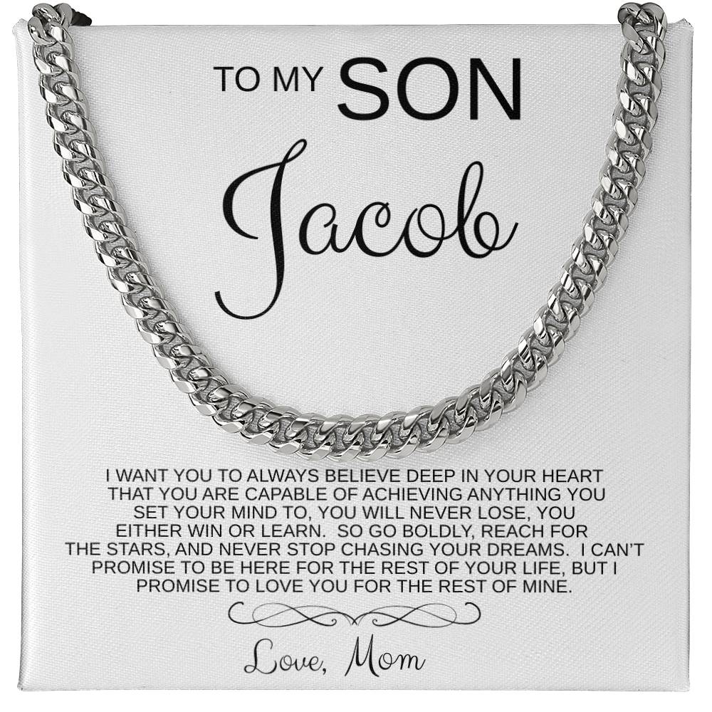 Personalized (Anyone) | Always Believe | Cuban Link Chain Necklace – LED Luxury Gift Box Included