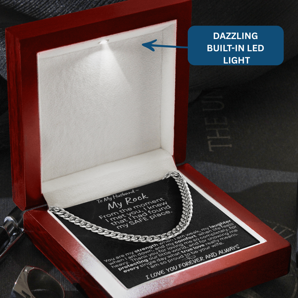 To My Husband | My Rock  |Cuban Chain | 4 Variances