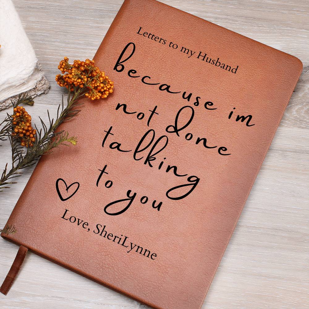 Letters to My Loved One — Grief Journal, Personalized Memorial Gift, Vegan Leather Keepsake Journal