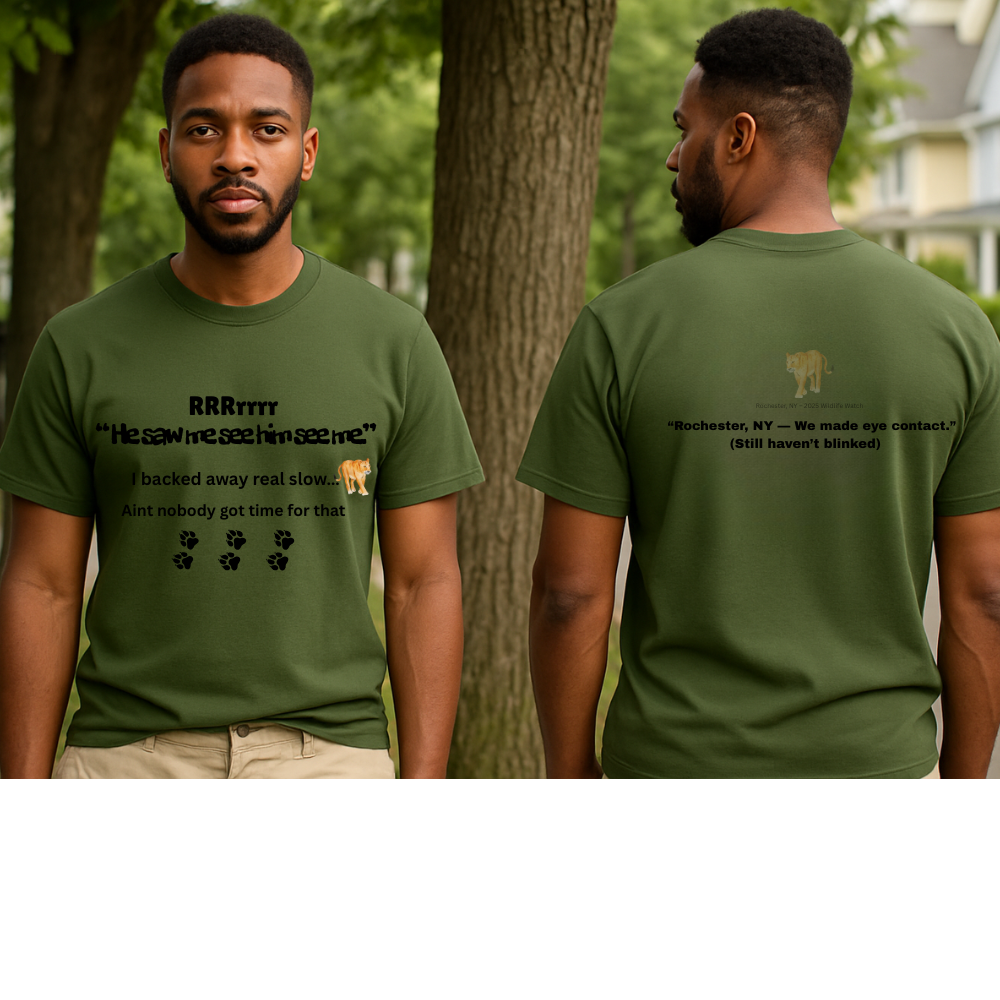 'He Saw Me See Him See Me – Backed Away Real Slow-Aint Nobody Got Time for That' Version - Urban Jungle Moment Tee - UNISEX T-Shirt