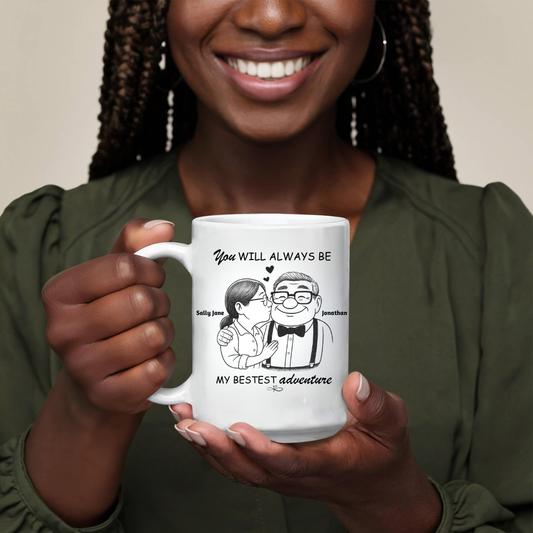 Personalized Adventure Mug for Couples  - Forever Couple 15oz Gift