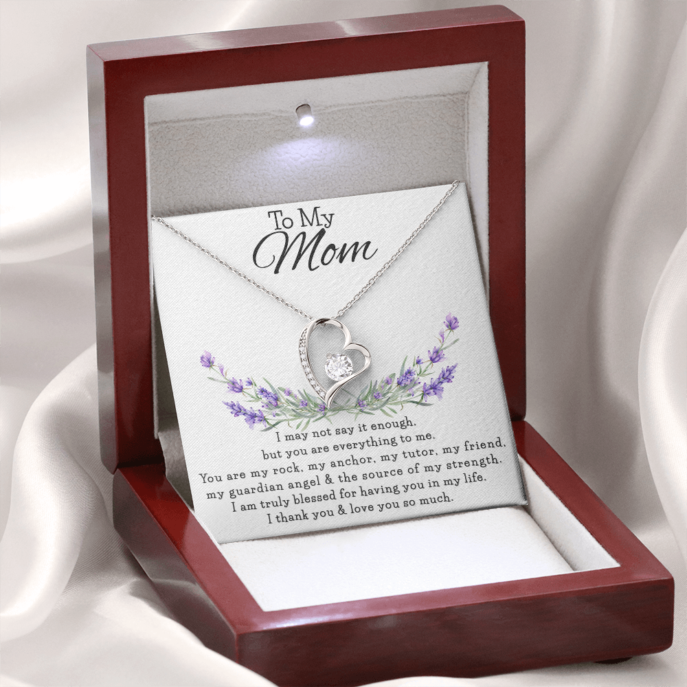 To My Mom | Forever Love Necklace with Heartfelt Message