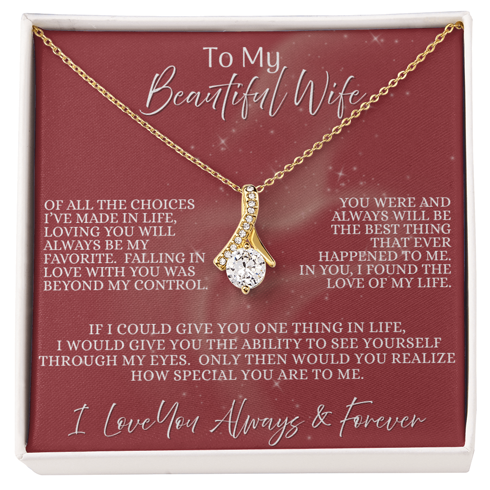 Beautiful Wife —  Blush of Destiny | Alluring Beauty Necklace (Gift for Wife)