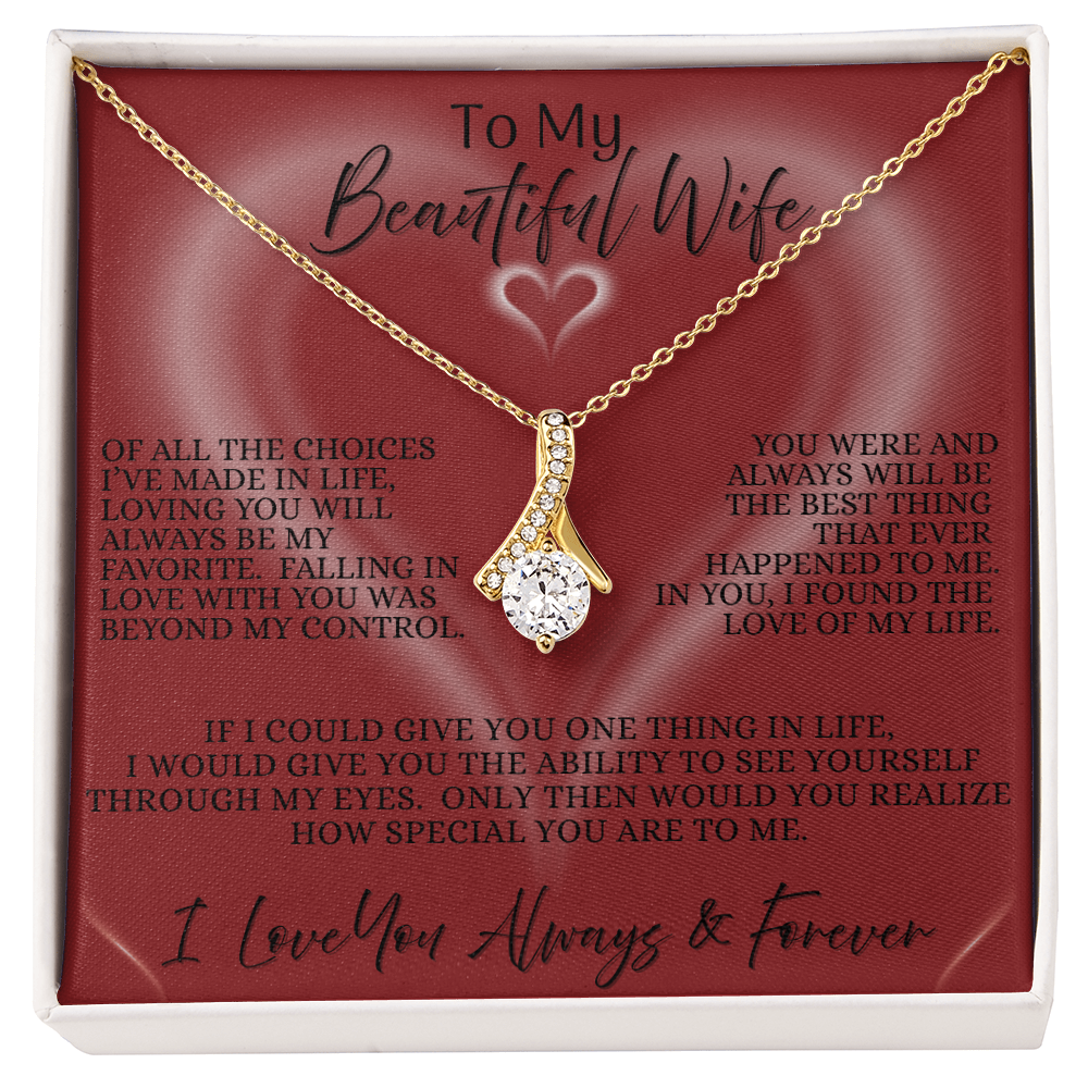 To My Beautiful Wife — The Scarlet Heart Edition | Alluring Beauty Necklace.