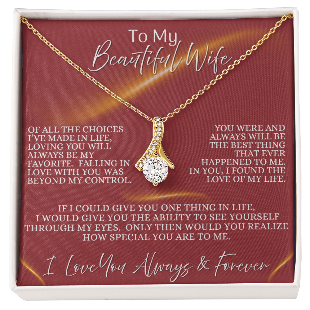 Beautiful Wife —  Eternal Flame | Alluring Beauty Necklace (Gift for Wife)