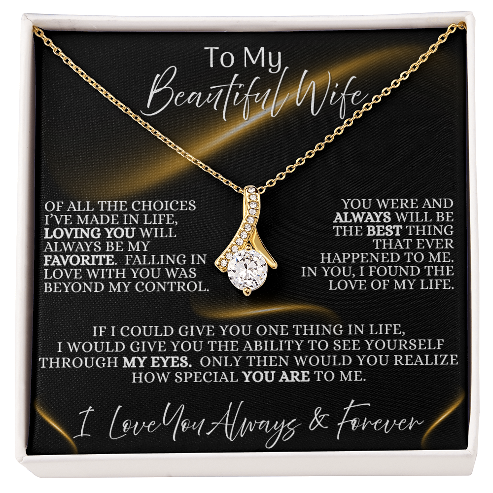 Beautiful Wife —  Midnight Devotion  | Alluring Beauty Necklace (Gift for Wife)