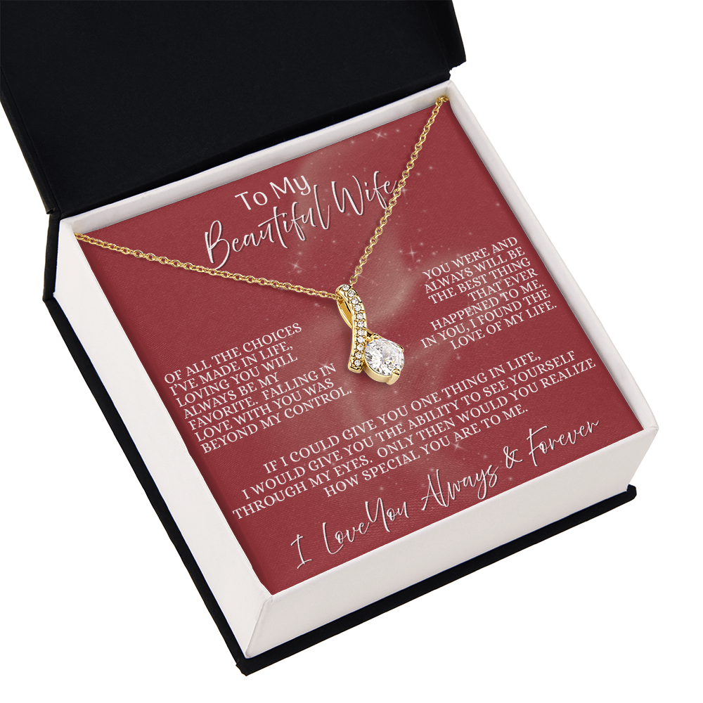 Beautiful Wife —  Blush of Destiny | Alluring Beauty Necklace (Gift for Wife)