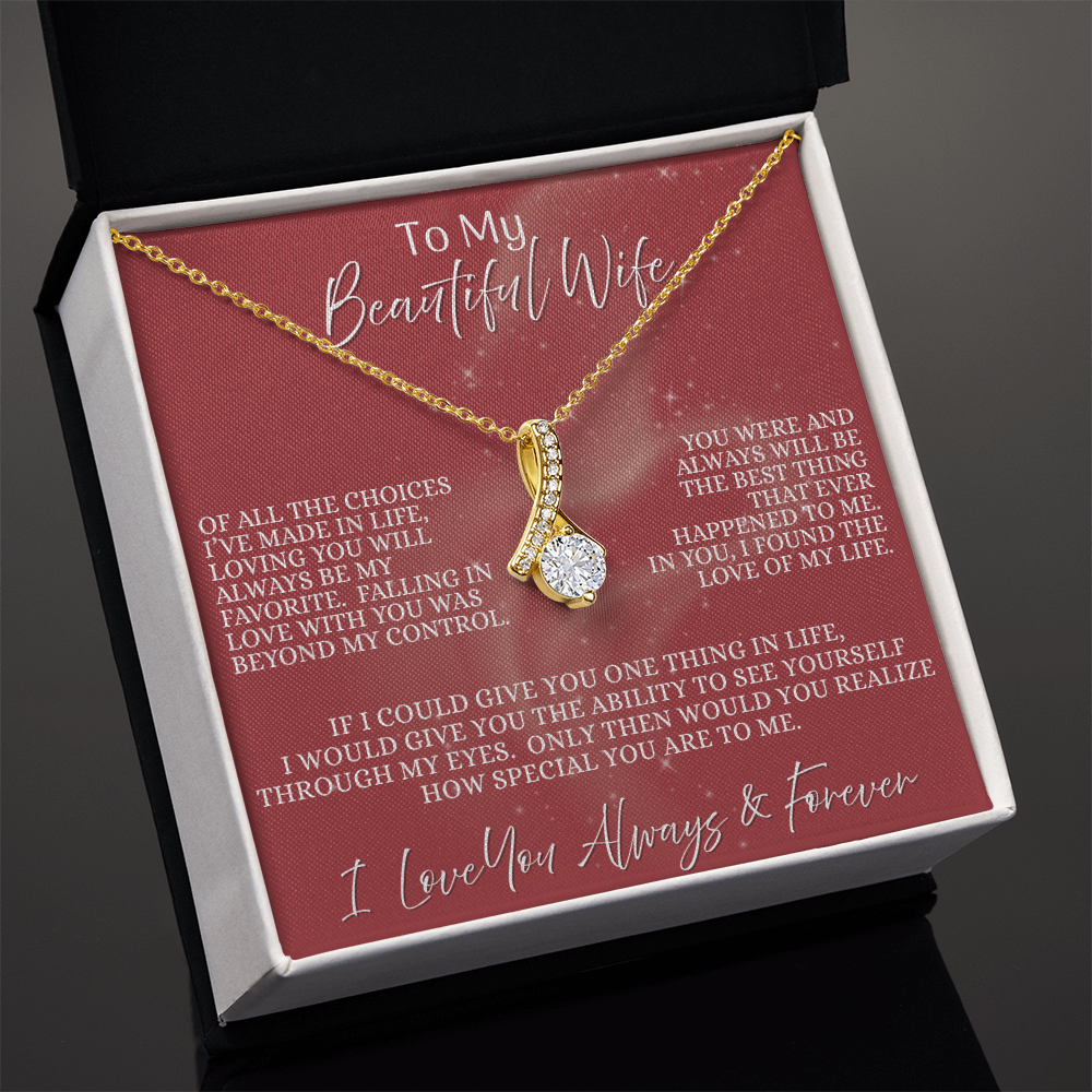 Beautiful Wife —  Blush of Destiny | Alluring Beauty Necklace (Gift for Wife)