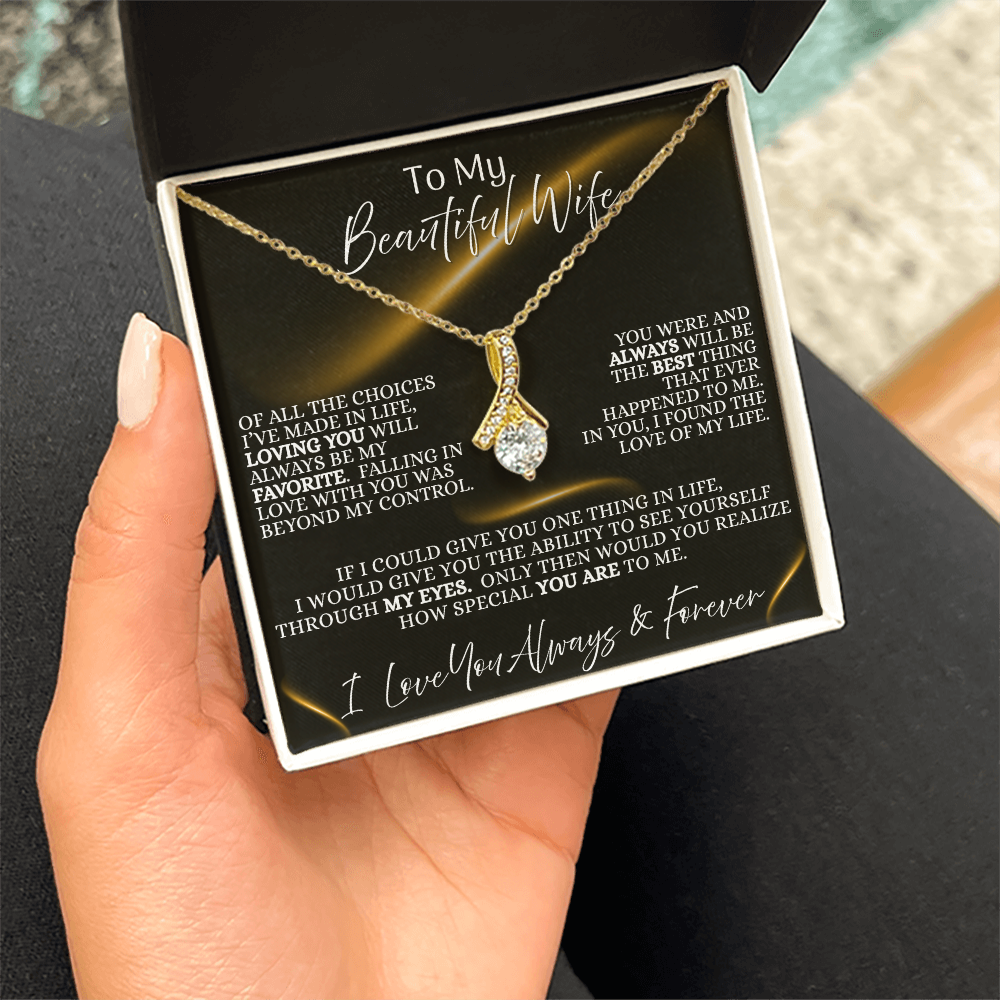 Beautiful Wife —  Midnight Devotion  | Alluring Beauty Necklace (Gift for Wife)