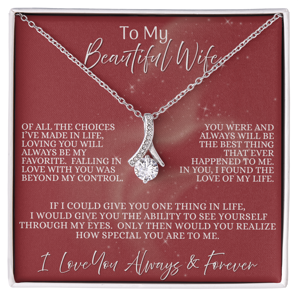 Beautiful Wife —  Blush of Destiny | Alluring Beauty Necklace (Gift for Wife)