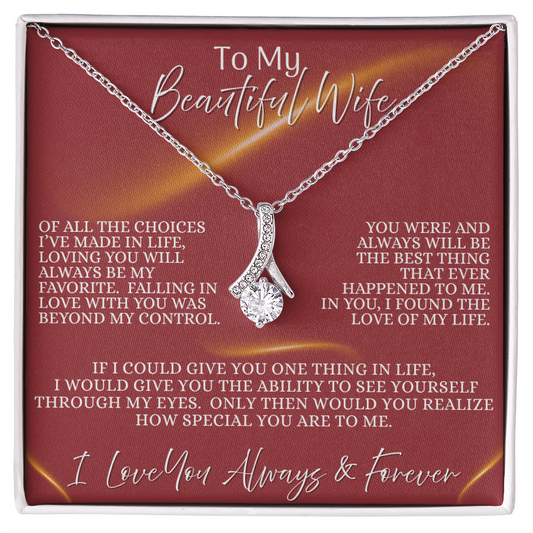 Beautiful Wife —  Eternal Flame | Alluring Beauty Necklace (Gift for Wife)