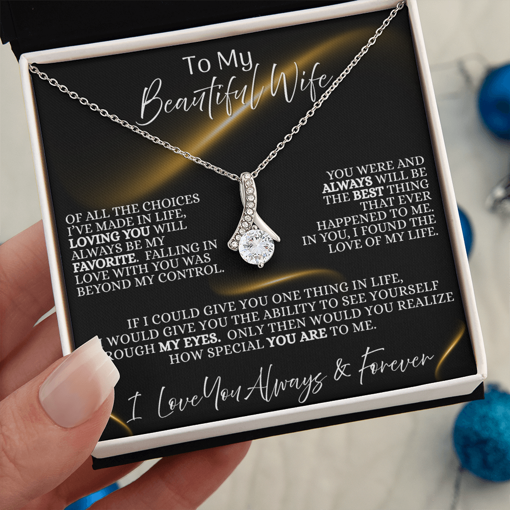 Beautiful Wife —  Midnight Devotion  | Alluring Beauty Necklace (Gift for Wife)