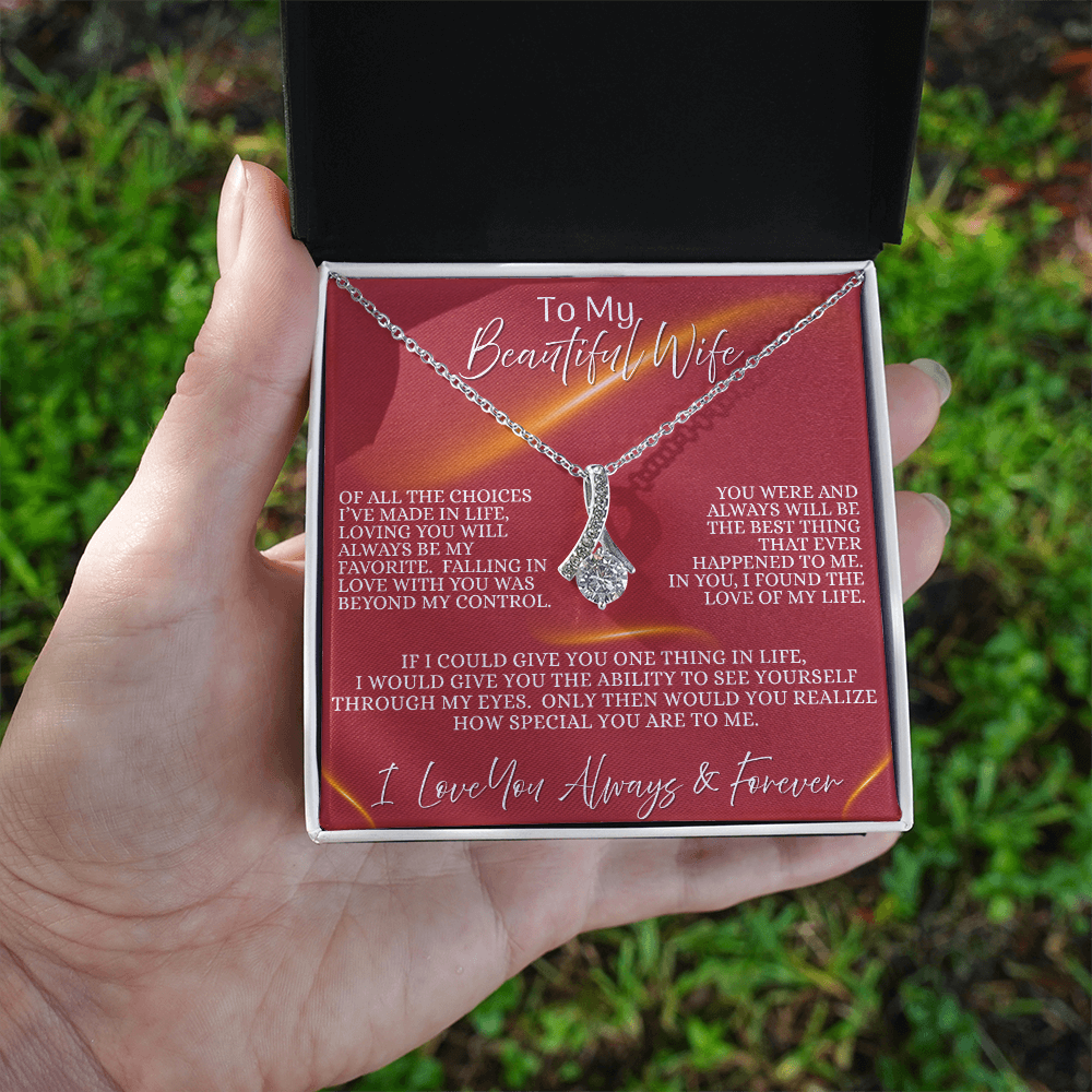 Beautiful Wife —  Eternal Flame | Alluring Beauty Necklace (Gift for Wife)