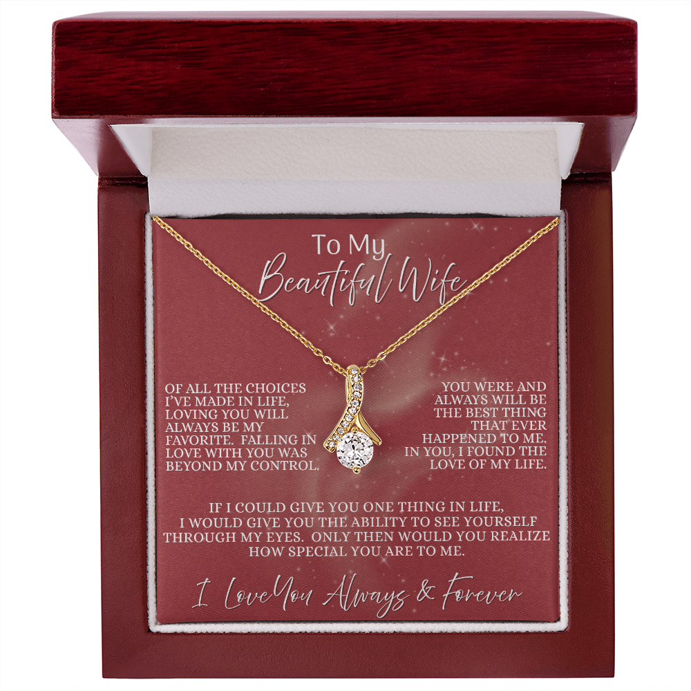 Beautiful Wife —  Blush of Destiny | Alluring Beauty Necklace (Gift for Wife)
