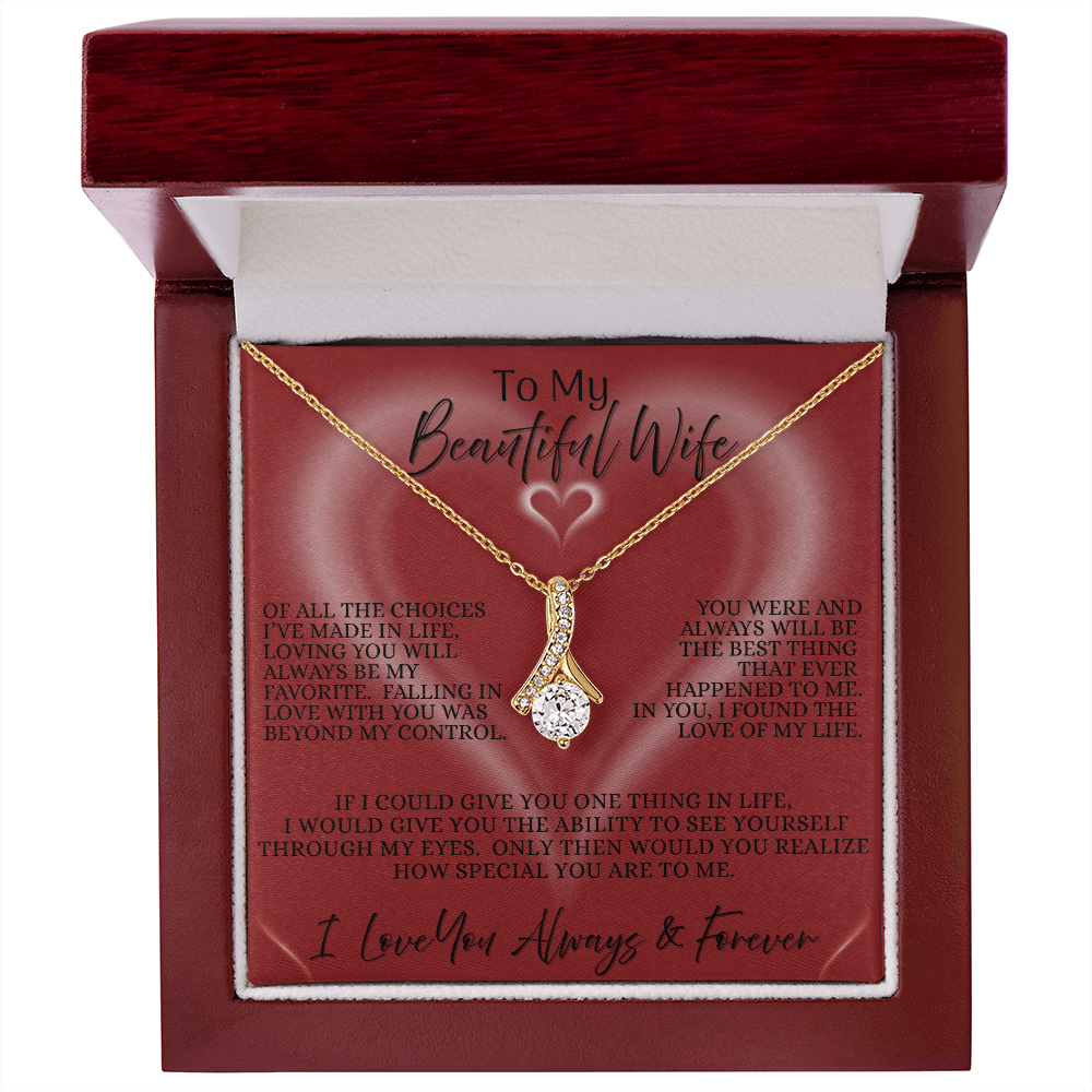 To My Beautiful Wife — The Scarlet Heart Edition | Alluring Beauty Necklace.