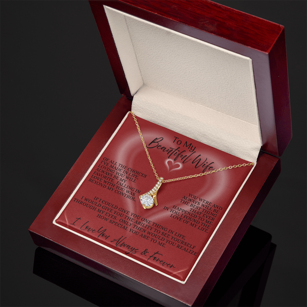 To My Beautiful Wife — The Scarlet Heart Edition | Alluring Beauty Necklace.