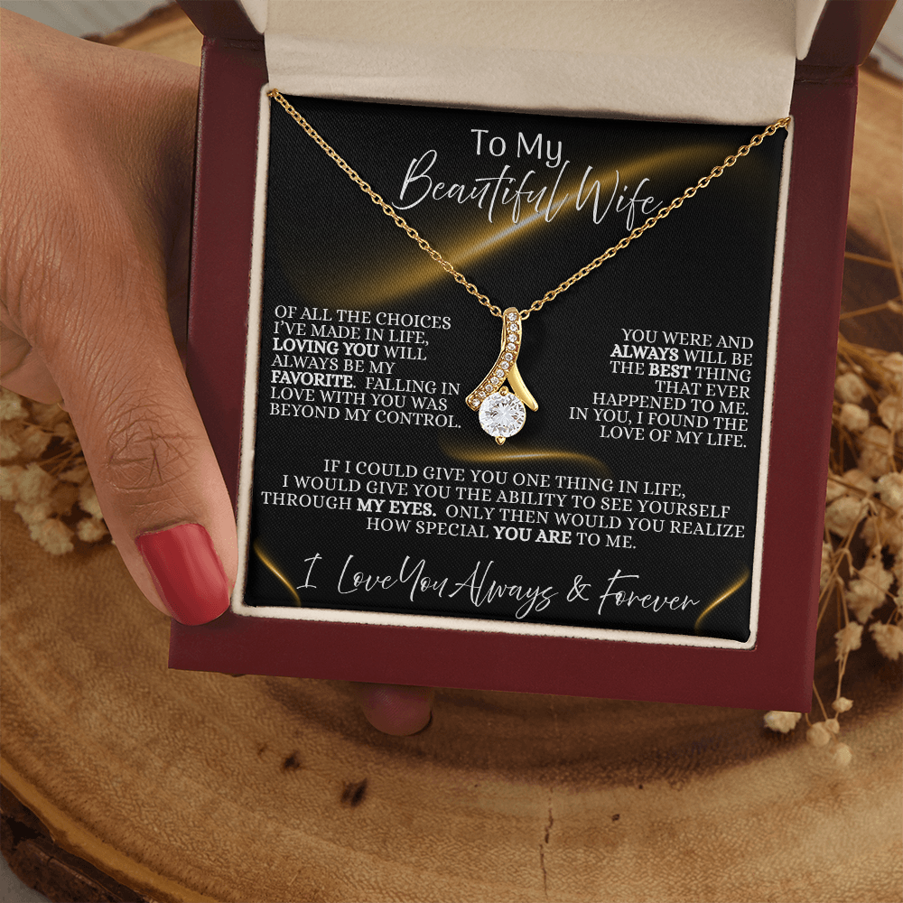 Beautiful Wife —  Midnight Devotion  | Alluring Beauty Necklace (Gift for Wife)