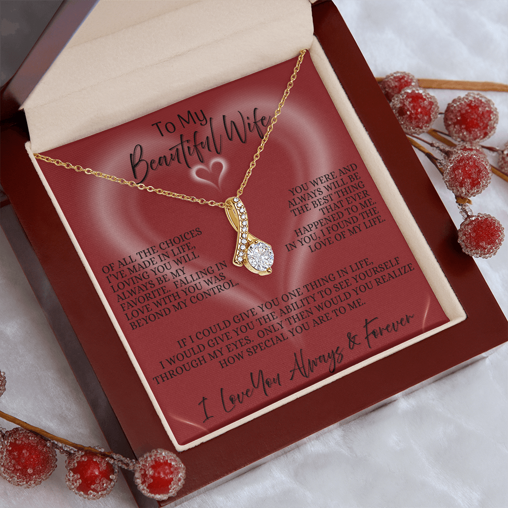 To My Beautiful Wife — The Scarlet Heart Edition | Alluring Beauty Necklace.