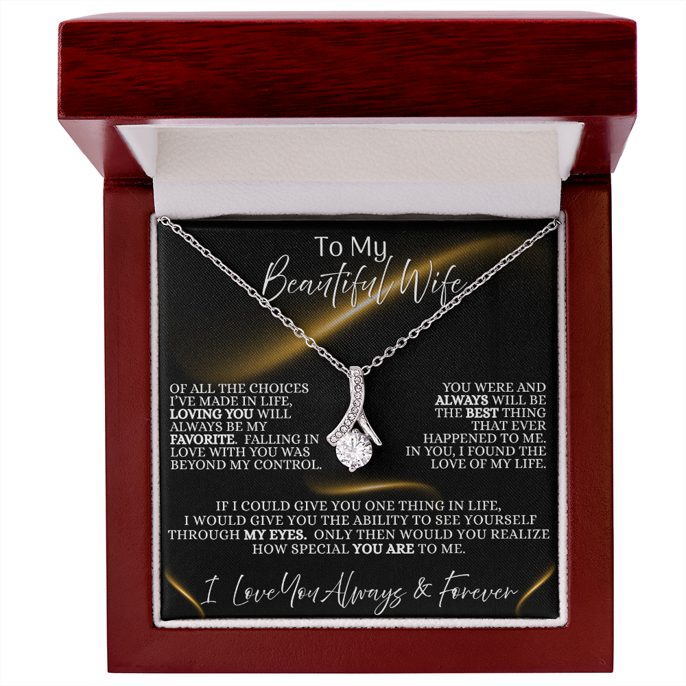 Beautiful Wife —  Midnight Devotion  | Alluring Beauty Necklace (Gift for Wife)