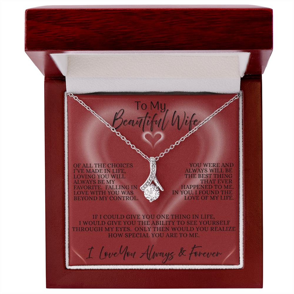 To My Beautiful Wife — The Scarlet Heart Edition | Alluring Beauty Necklace.