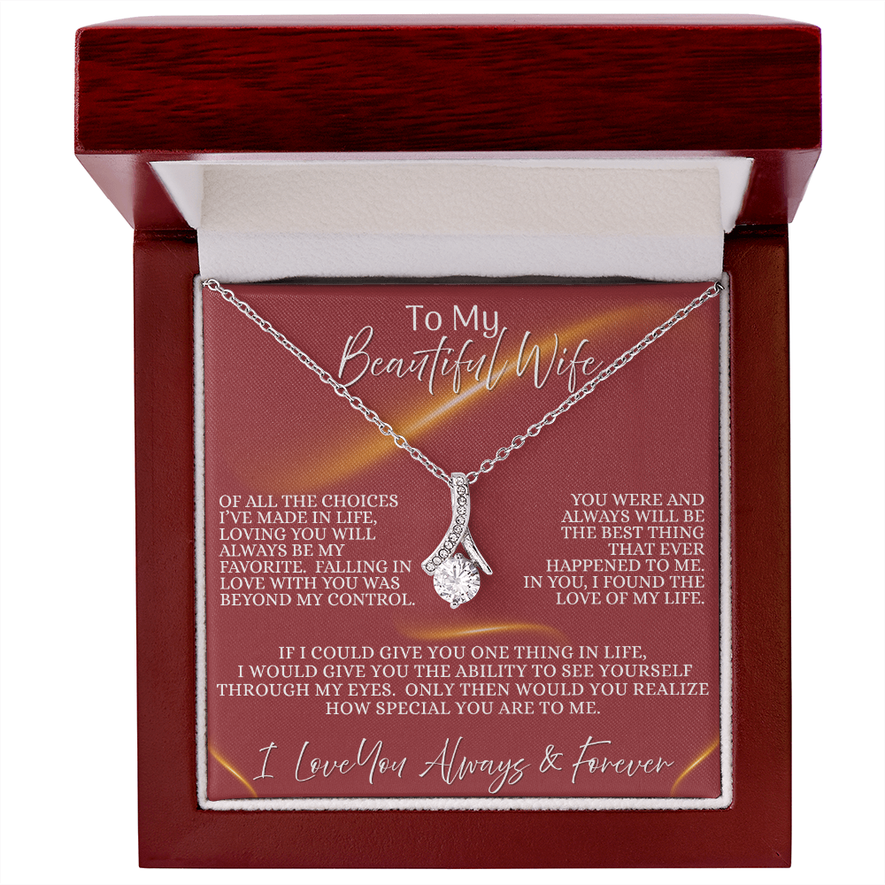 Beautiful Wife —  Eternal Flame | Alluring Beauty Necklace (Gift for Wife)