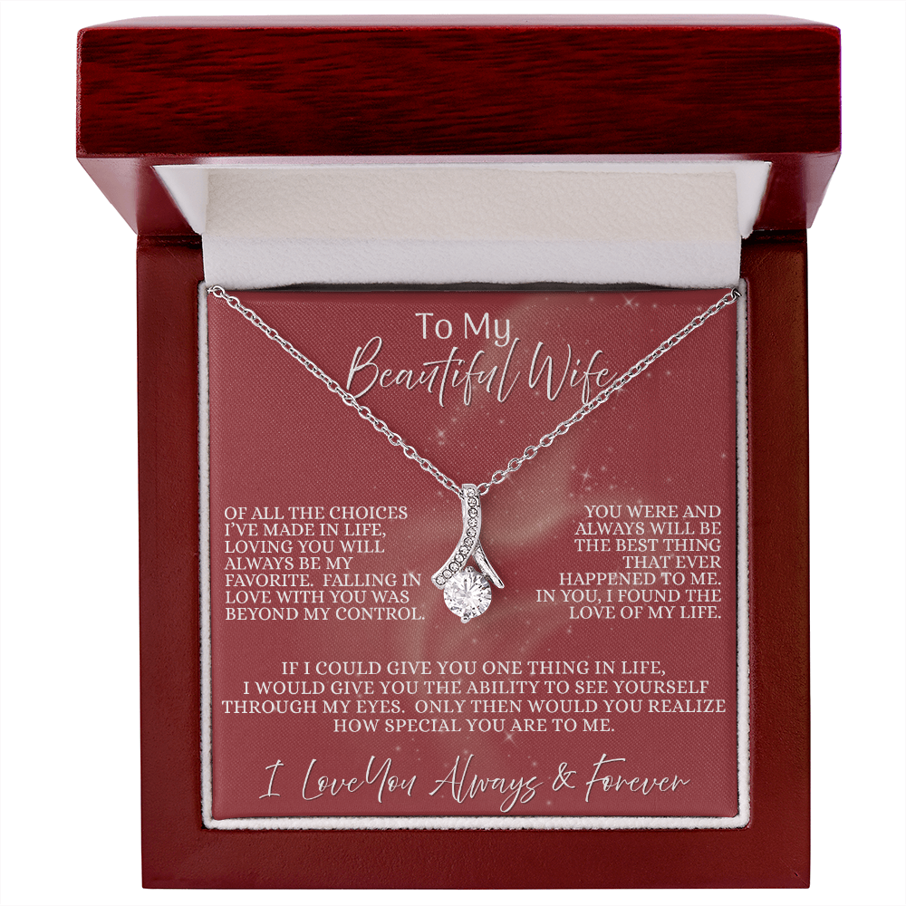 Beautiful Wife —  Blush of Destiny | Alluring Beauty Necklace (Gift for Wife)