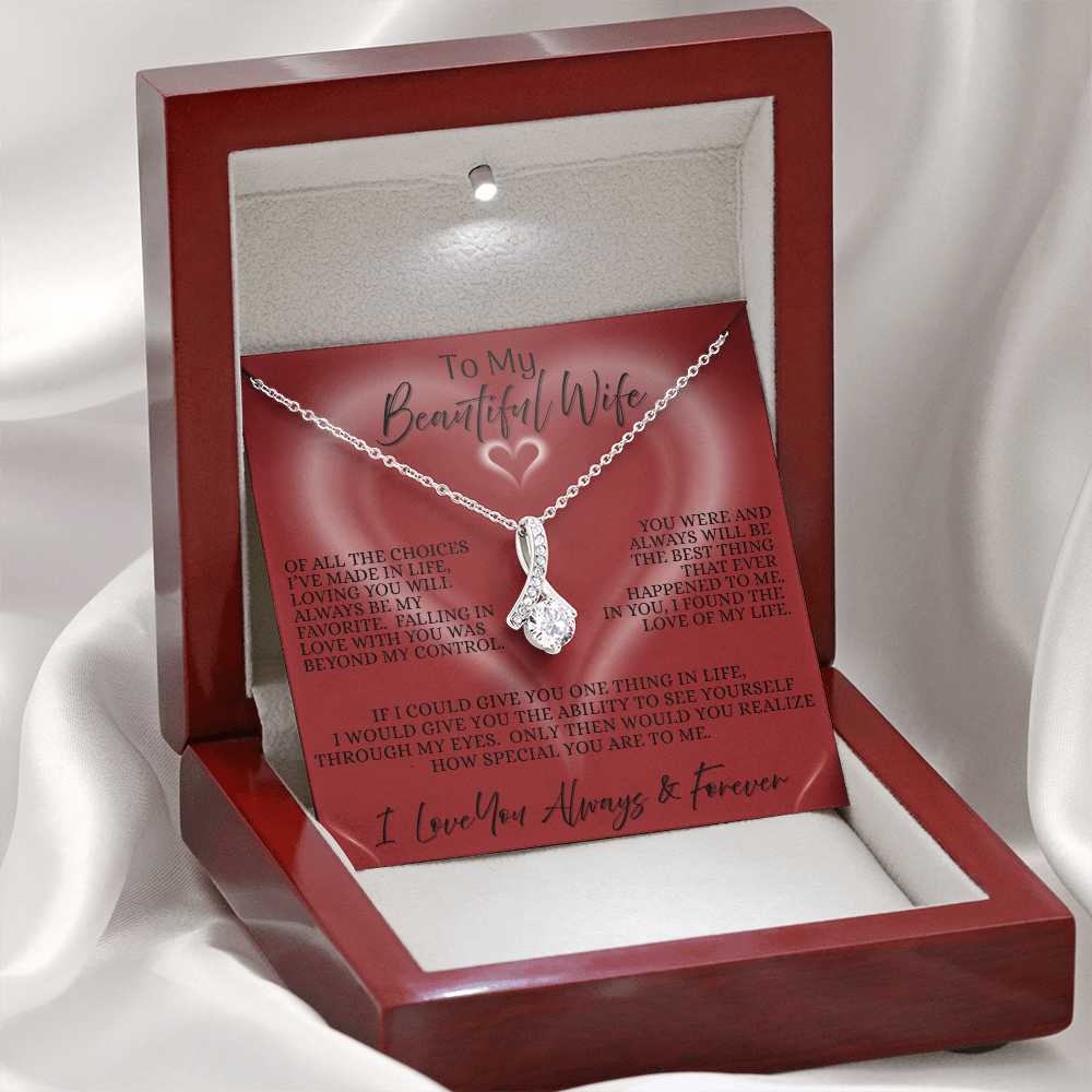 To My Beautiful Wife — The Scarlet Heart Edition | Alluring Beauty Necklace.