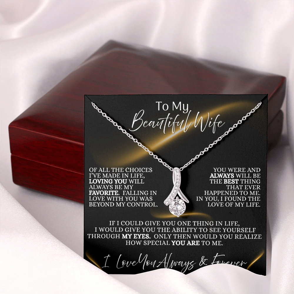 Beautiful Wife —  Midnight Devotion  | Alluring Beauty Necklace (Gift for Wife)